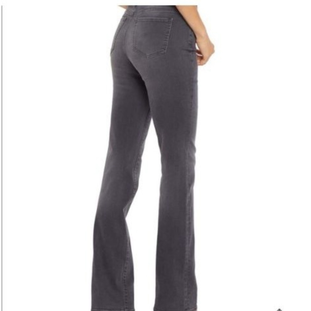 Women's NYDJ Charcoal wash Marilyn Straight Leg Jeans Size 14 Stretch Slimming
